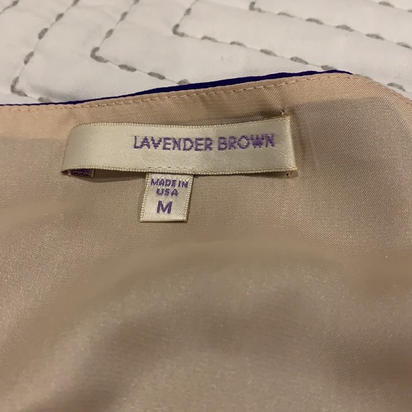 Lavender Brown silk dress - Picture 9 of 10
